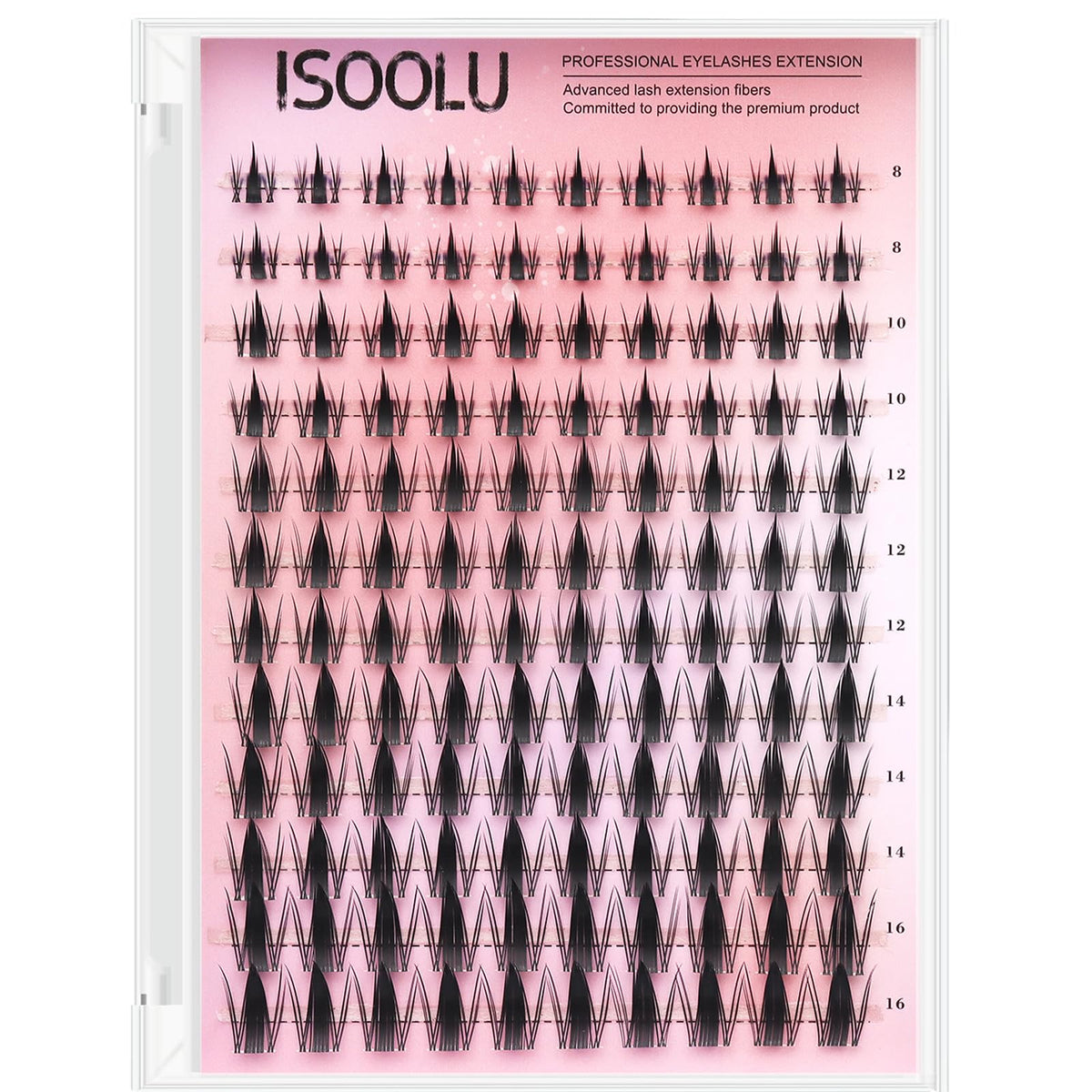 ISOOLU Lash Clusters Manga Kit close-up for DIY styling and dramatic volume