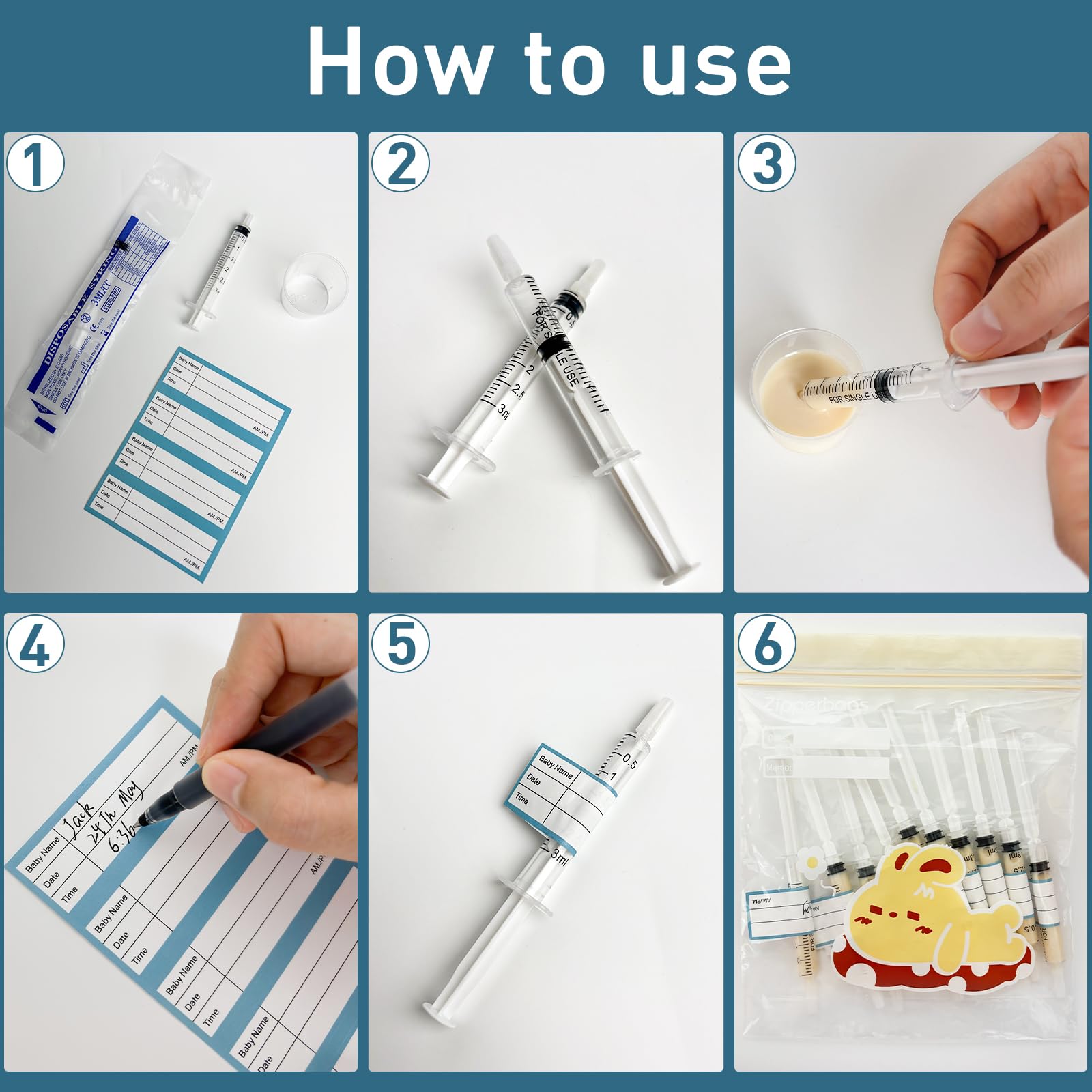 ISOPEN colostrum syringe 3ml sterile shows safe, portable design.