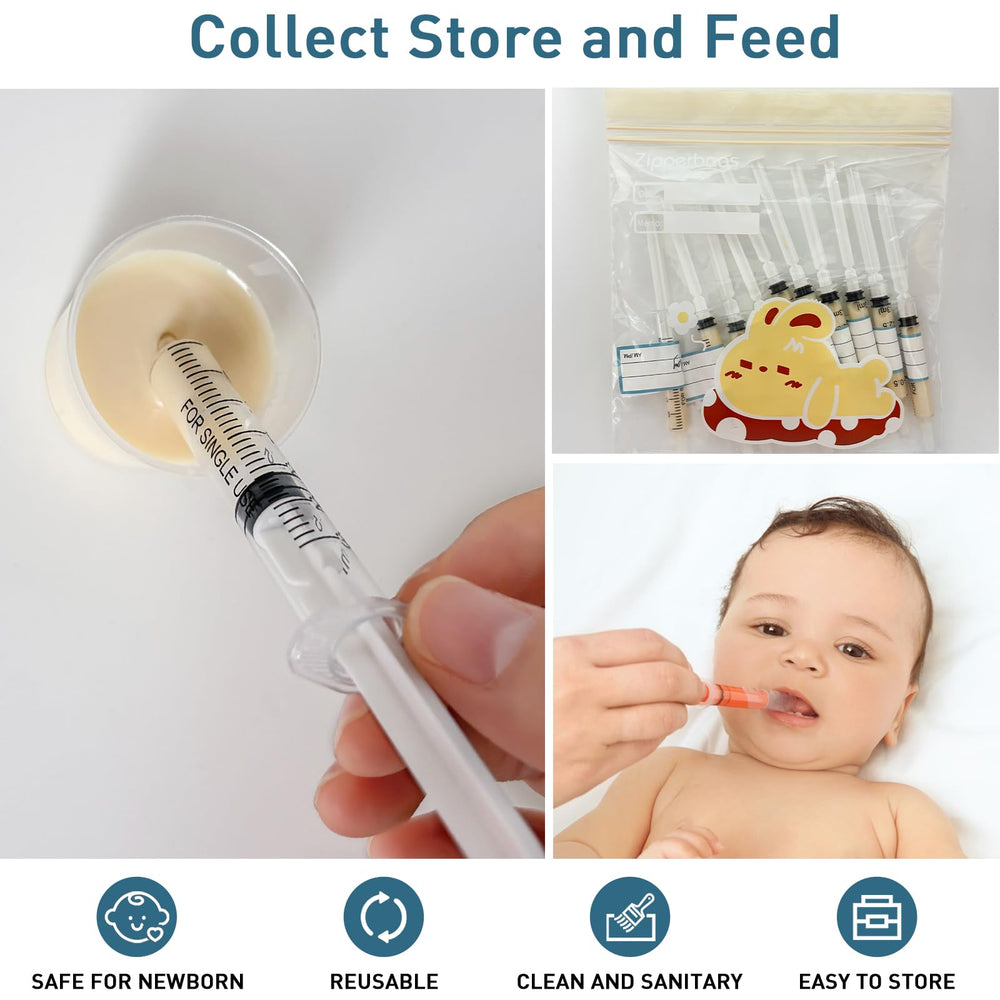 ISOPEN colostrum syringe sticker label helps organize kits.