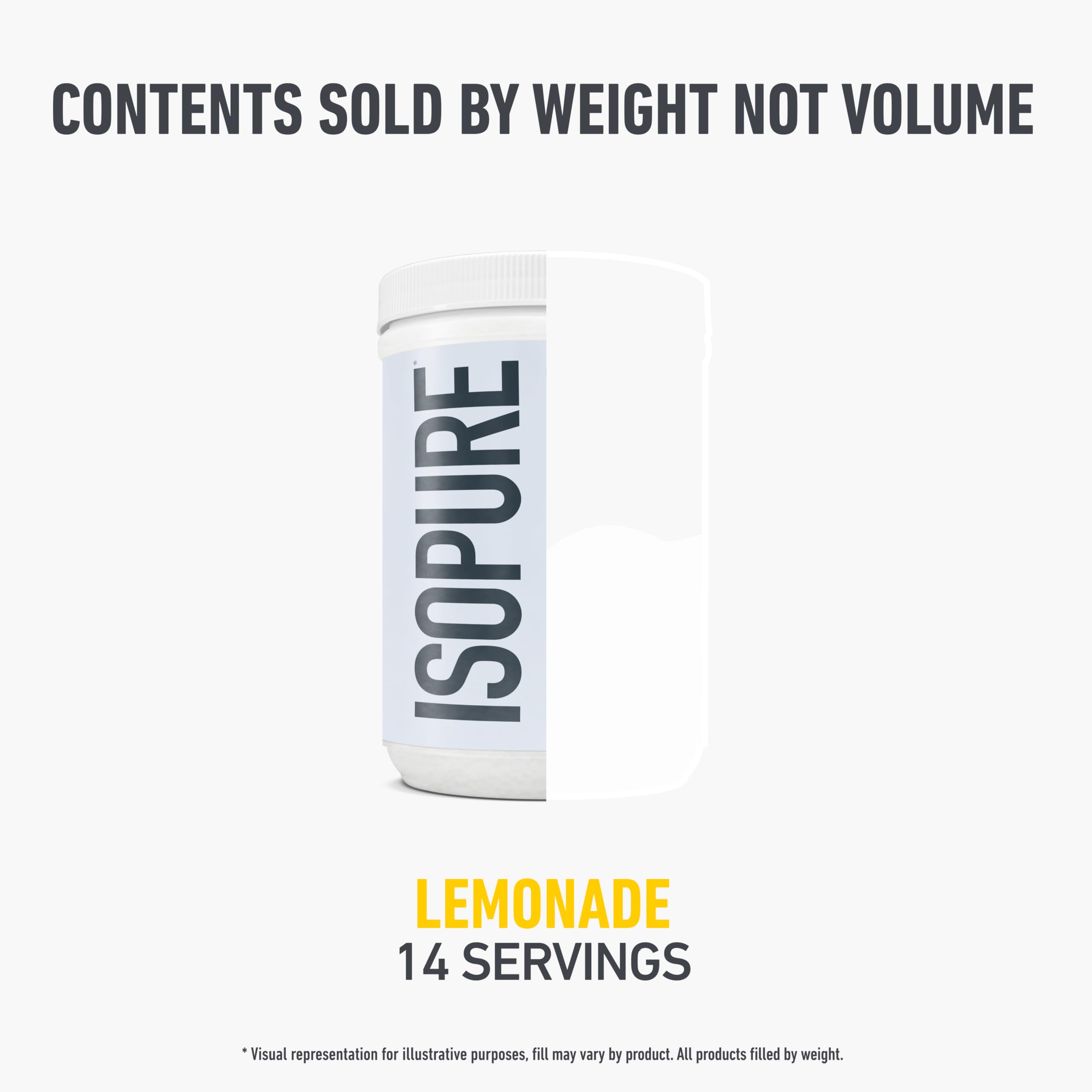 Isopure Collagen Peptides Lemonade shaker ready for a refreshing sip.