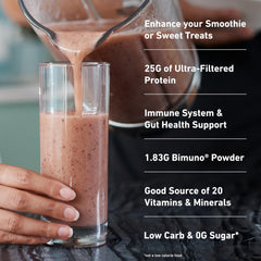 Isopure prebiotics powder scoop highlights gut-friendly fiber