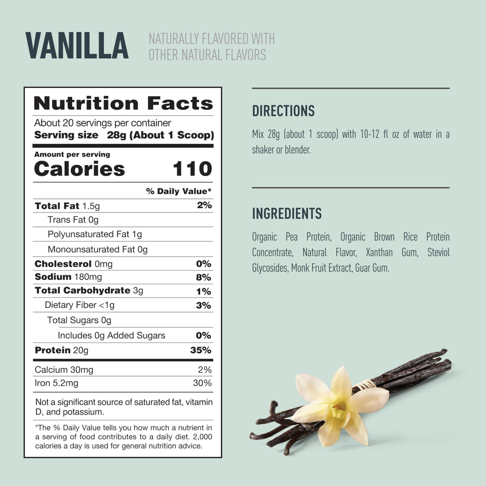 Isopure vanilla protein bottle on pantry shelf