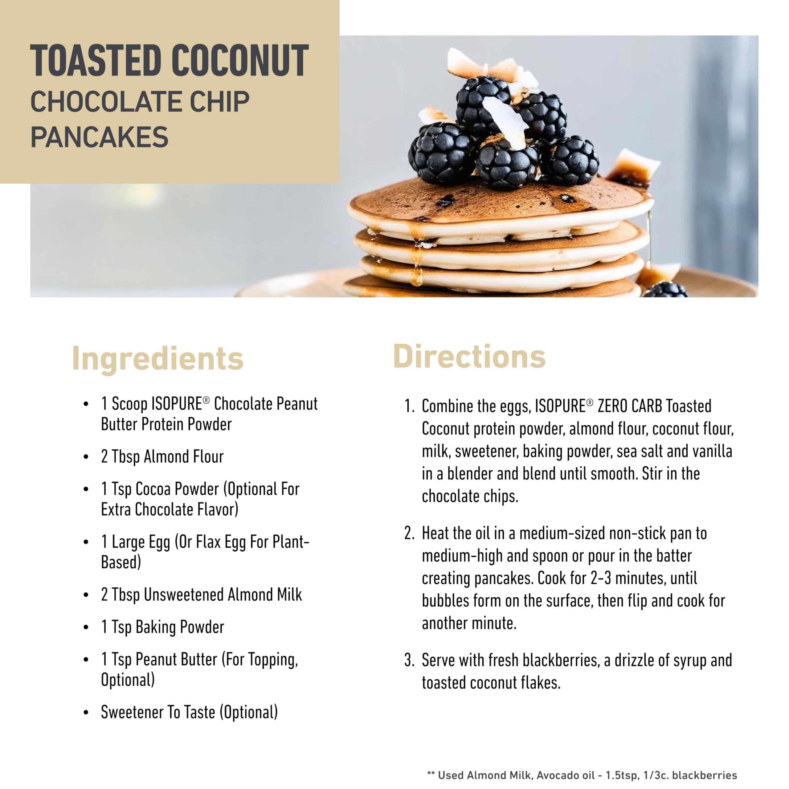 Isopure eight-ingredient blend supports balanced daily protein.