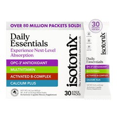 Isotonix Daily Essentials front view packets for easy daily supplementation.