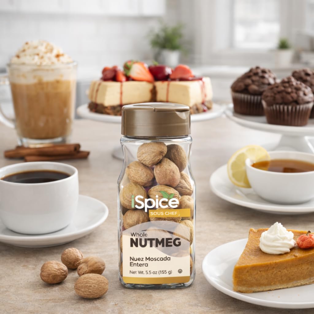 iSpice nutmeg in a coffee cup for a warm aroma