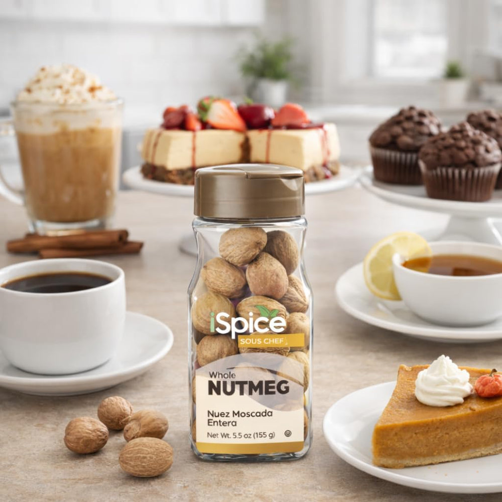 iSpice nutmeg in a coffee cup for a warm aroma
