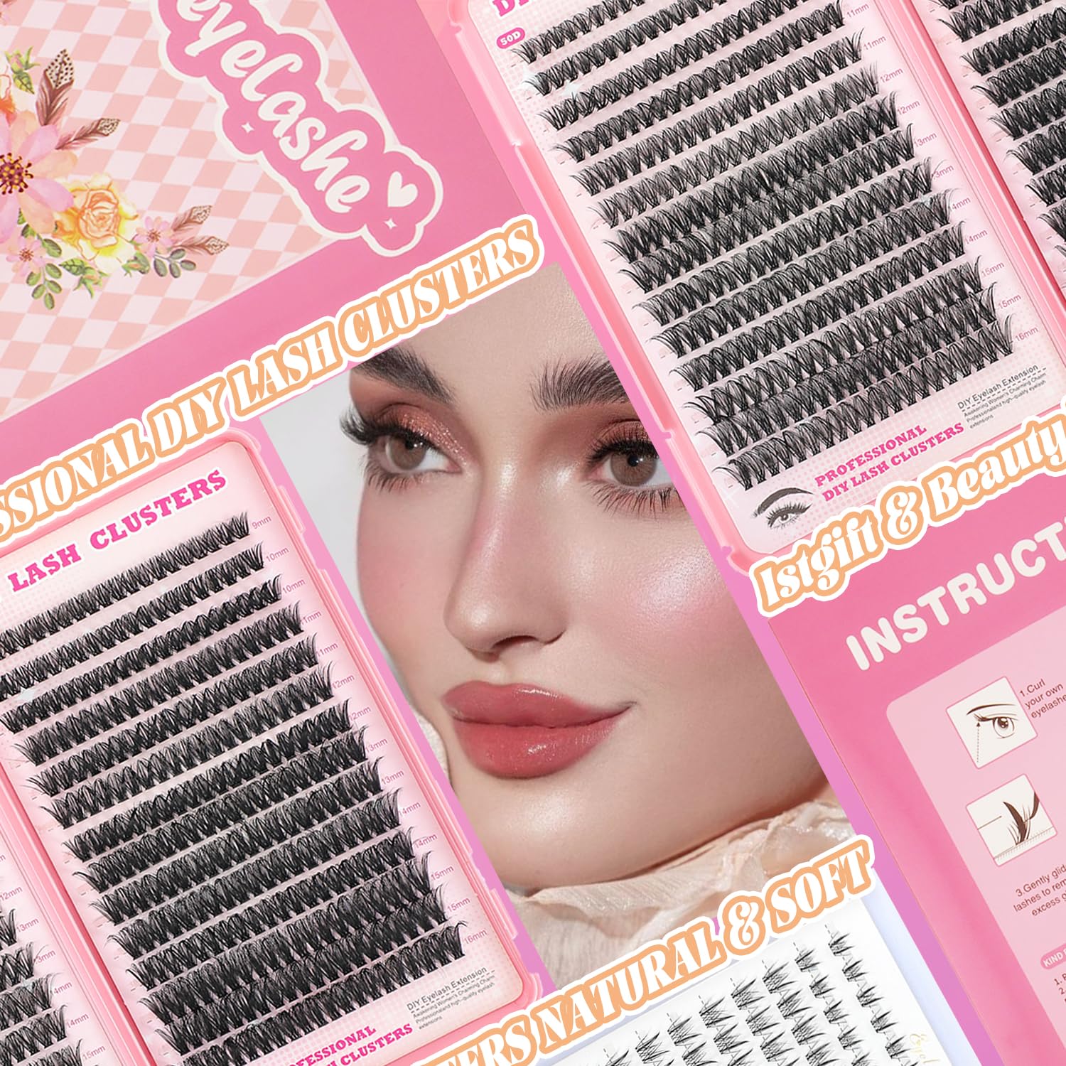 ISTGIFT Easy‑Application Tutorial image suggests beginner‑friendly steps for DIY lash assembly.