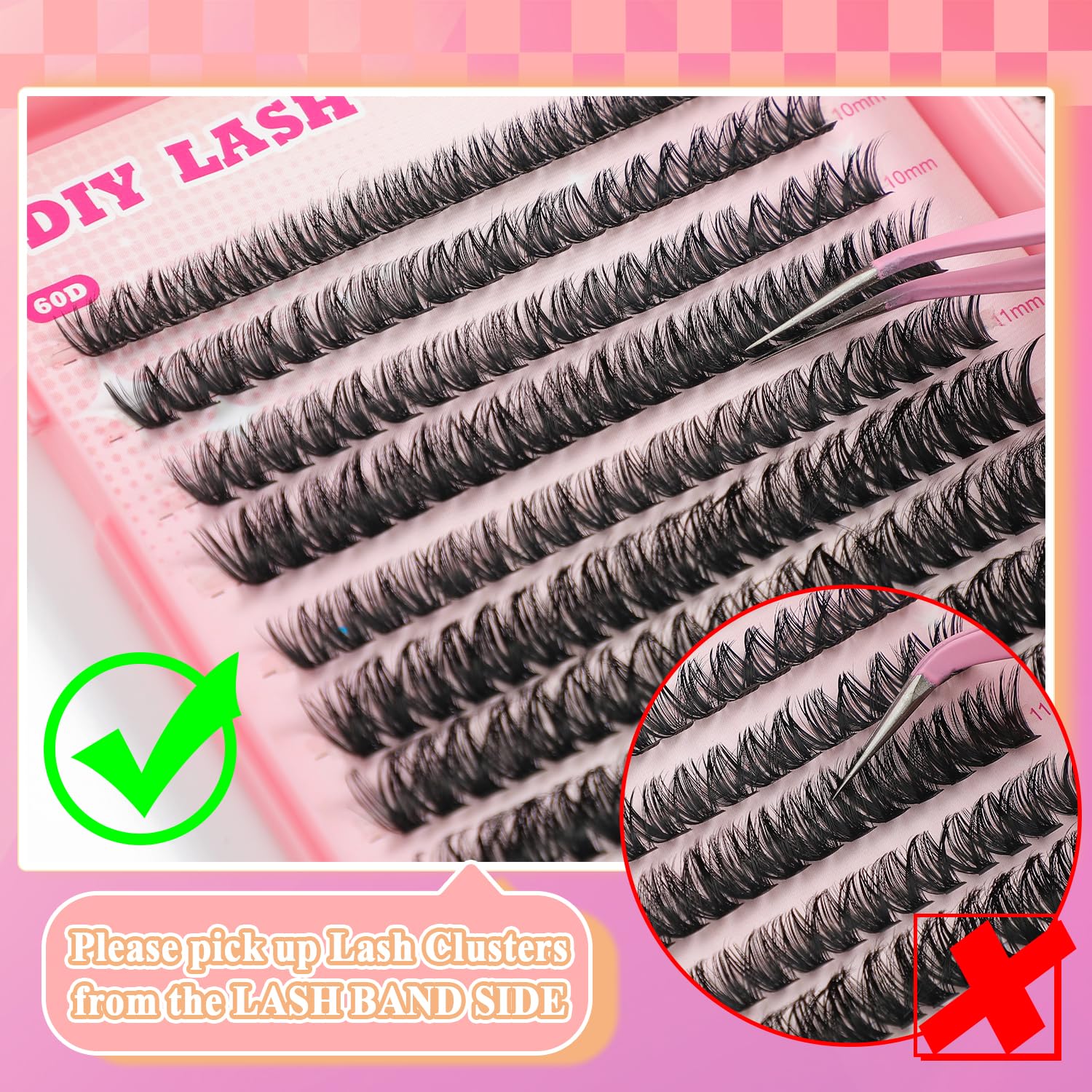 ISTGIFT Fluffy Wispy Lash Clusters image demonstrates soft fibers for natural fullness.