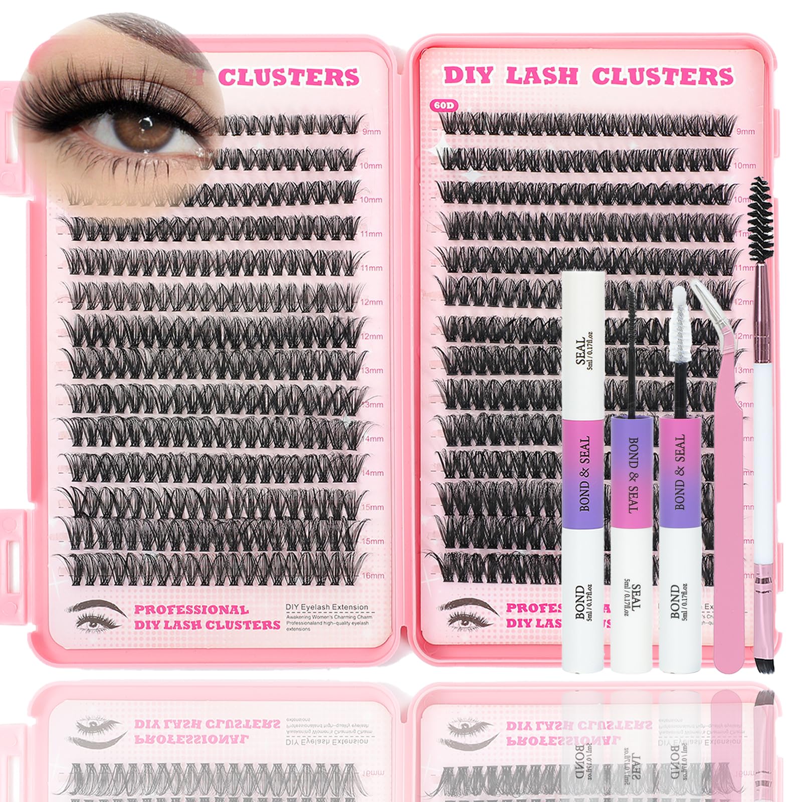 ISTGIFT Lash Clusters Kit packaging image showing an all‑in‑one at‑home lash solution.