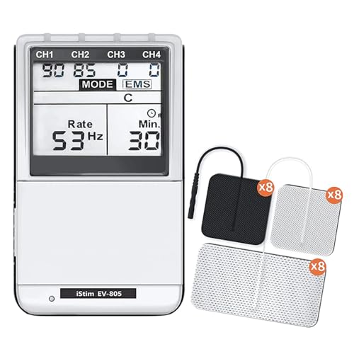 ISTIM EV-805 backlit display enables clear program selection in low light.