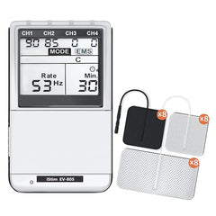 ISTIM EV-805 backlit display enables clear program selection in low light.