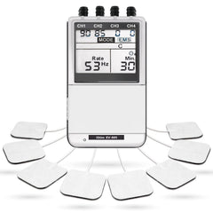 ISTIM EV-805 front panel with four-channel control for personalized therapy sessions.