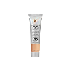 IT Cosmetics CC+ Cream Travel bottle provides on-the-go SPF 50+ coverage.