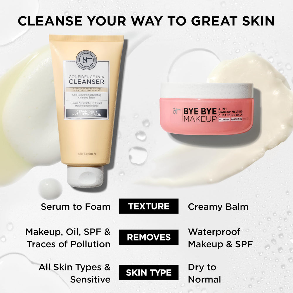IT Cosmetics Confidence in a Cleanser Travel non-stripping cleansing action