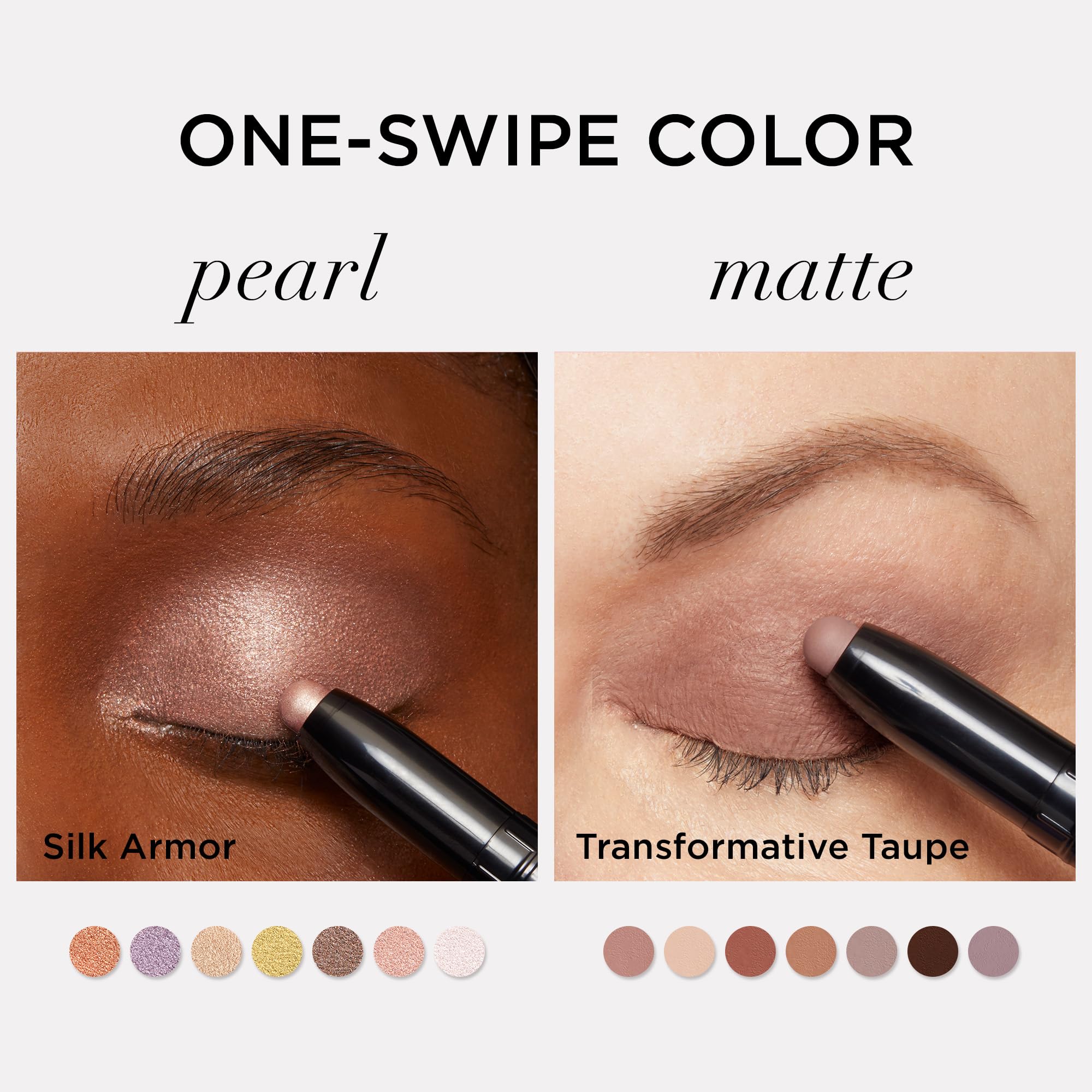IT Cosmetics No-Tug Shadow Stick highlights tri-peptide and caffeine ingredients for lid comfort