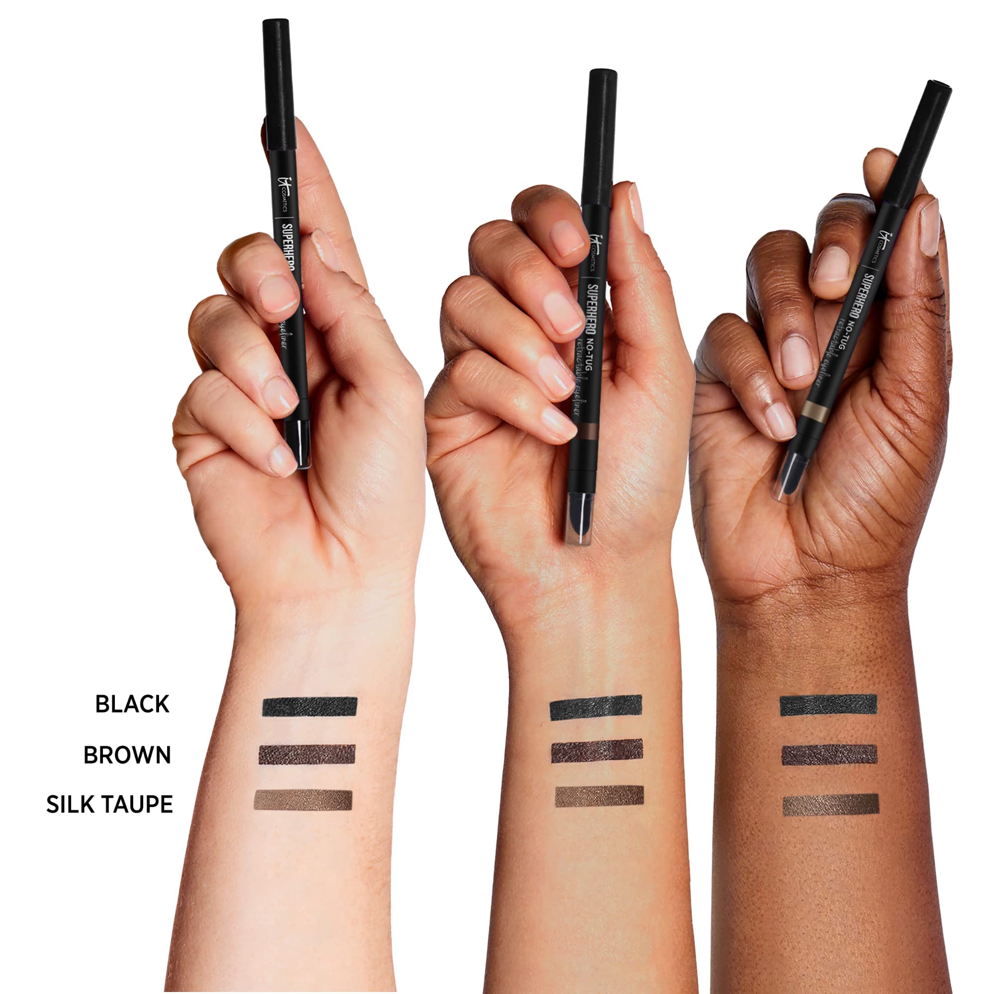IT Cosmetics longwear waterproof formula resists smudges during heat, humidity, and workouts