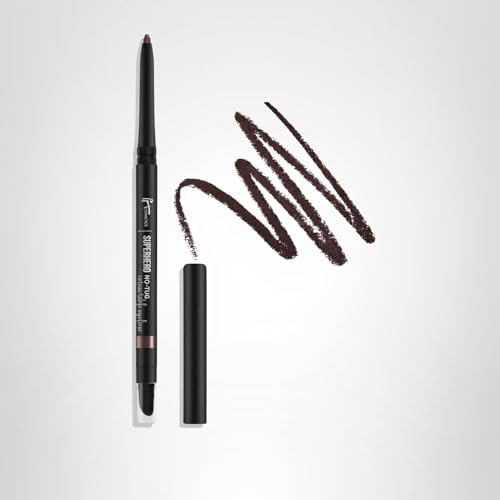 Close-up of IT Cosmetics eyeliner tip showing soft, comfortable glide on eyelids.