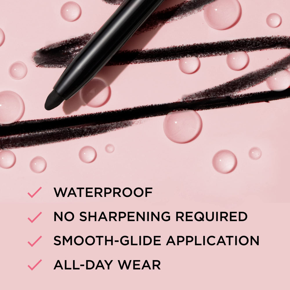 IT Cosmetics Black eyeliner glides smoothly for precise lash-line definition all day