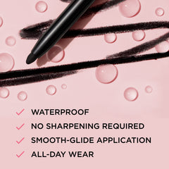 IT Cosmetics Black eyeliner glides smoothly for precise lash-line definition all day
