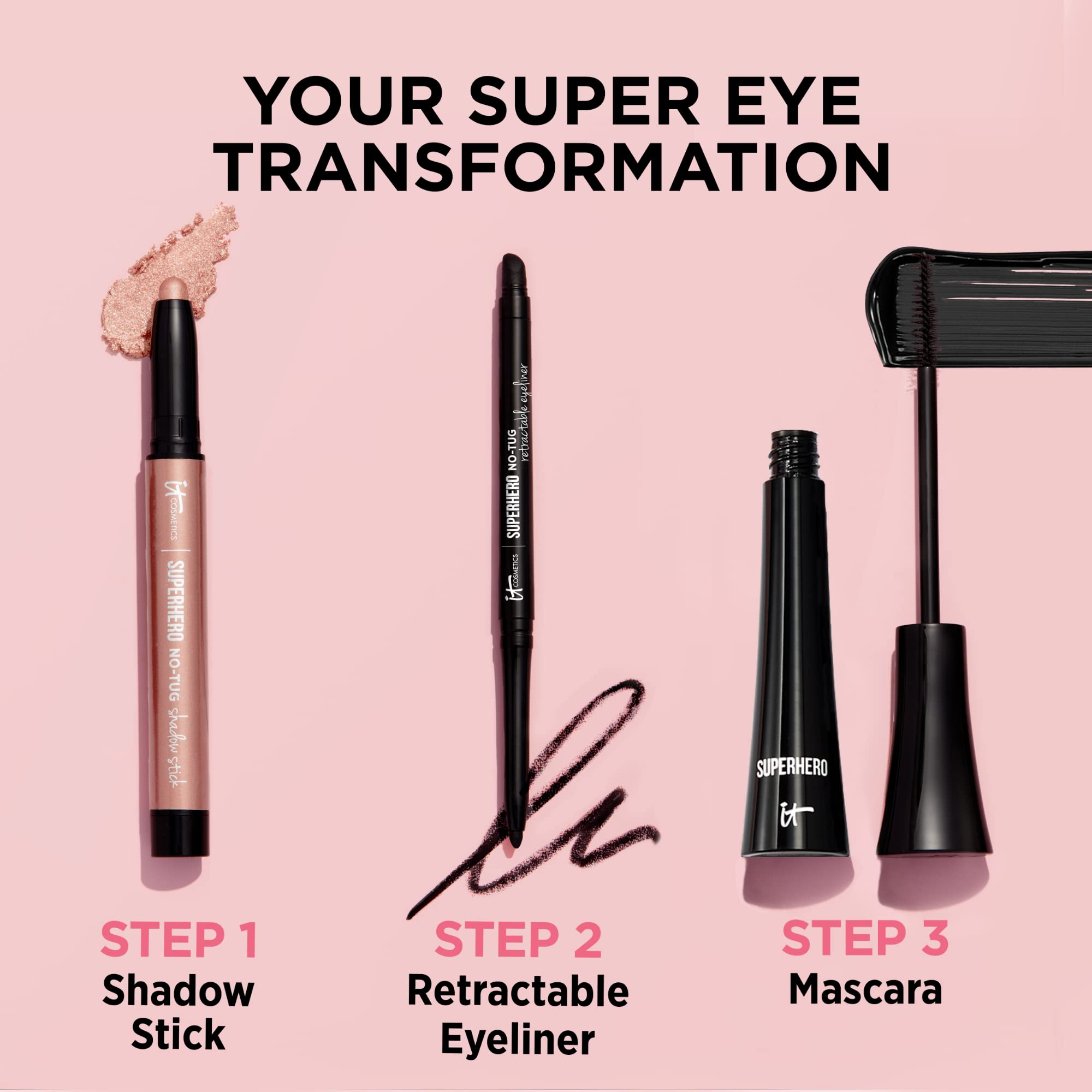 IT Cosmetics twist-up mechanism eliminates sharpening and simplifies routines