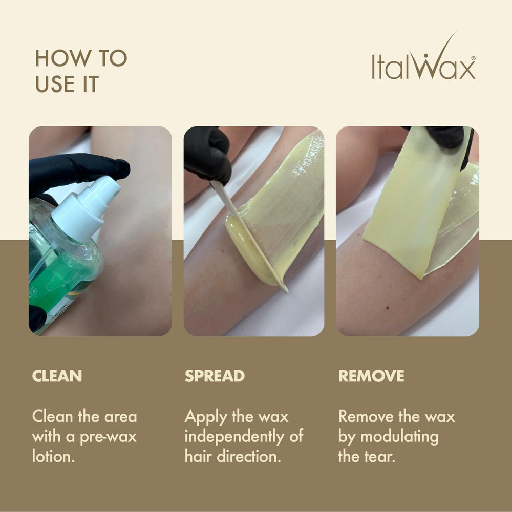 Italwax armpits hair removal for sensitive areas