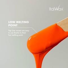 Italwax Top Line Coral wax beads support bikini area shaping with precise guidance.