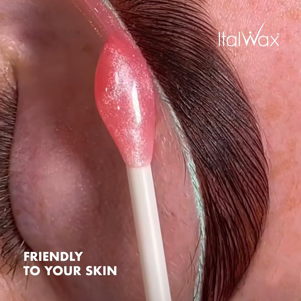 Italwax Pink Pearl ideal for brows, upper lip, and chin waxing.