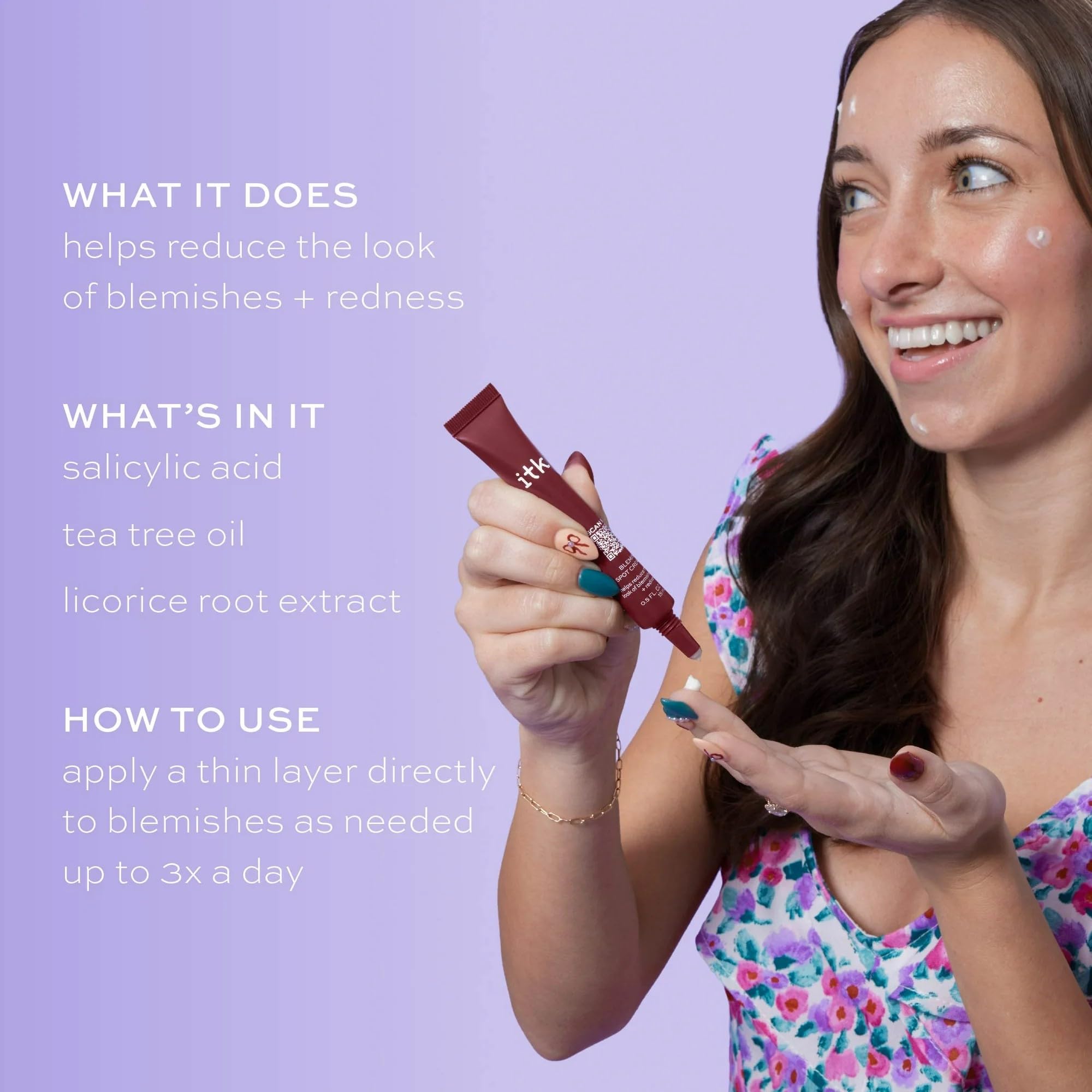 ITK Skincare tea tree oil ingredient promotes calm, clear skin.