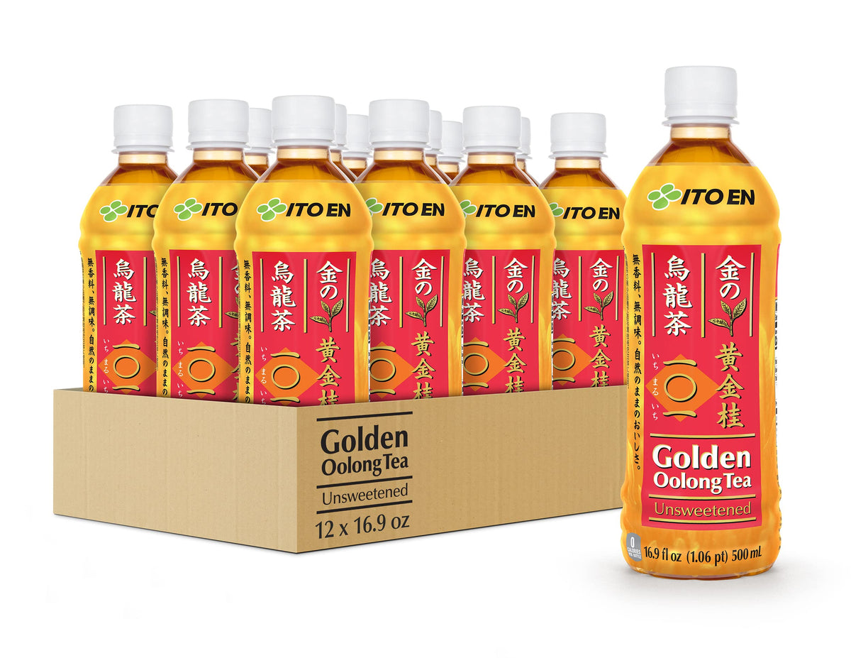 Ito En Golden Oolong Tea bottle for on-the-go, refreshing unsweetened hydration.