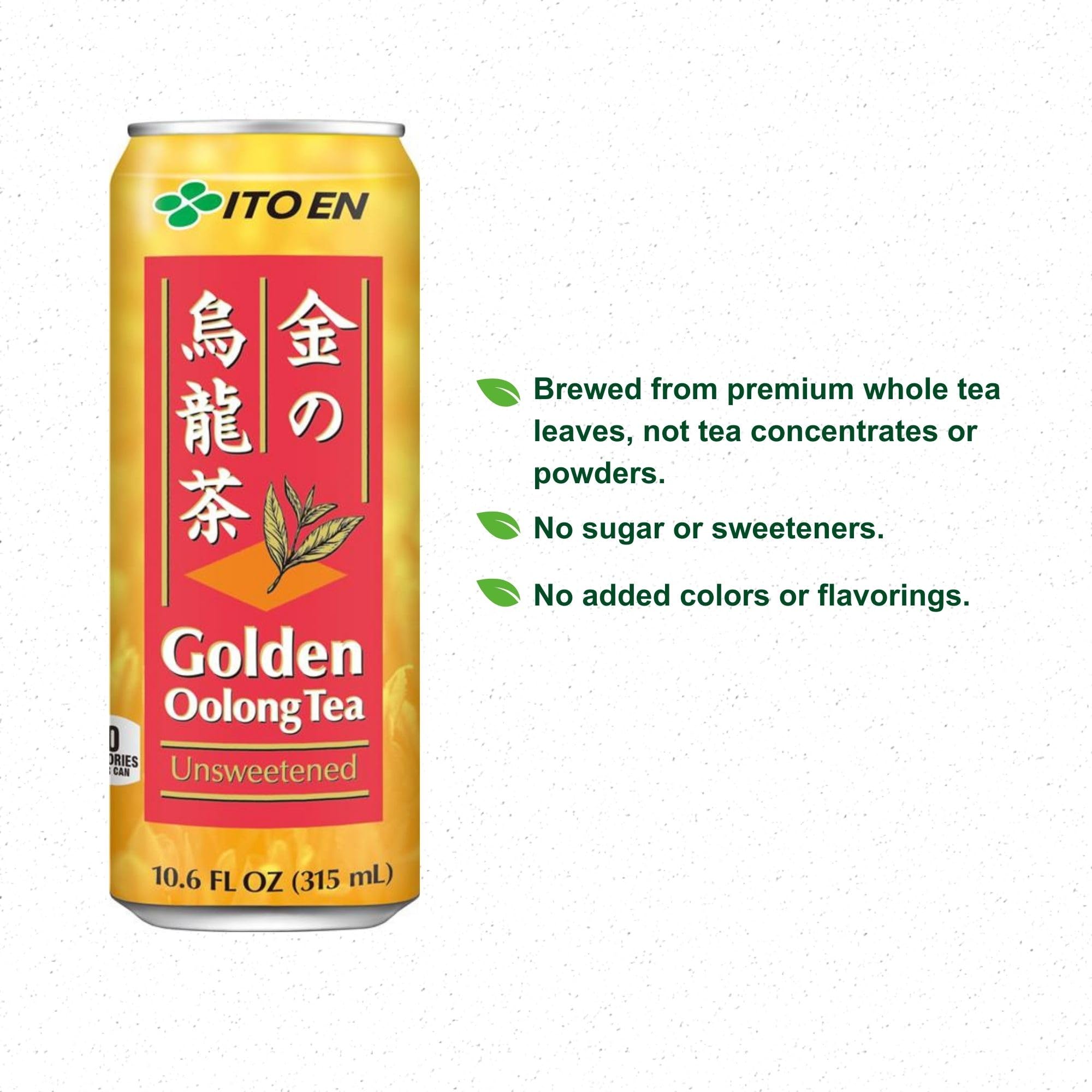 Ito En Golden Oolong Tea packaging 12 bottles — convenient unsweetened refreshment for busy days.