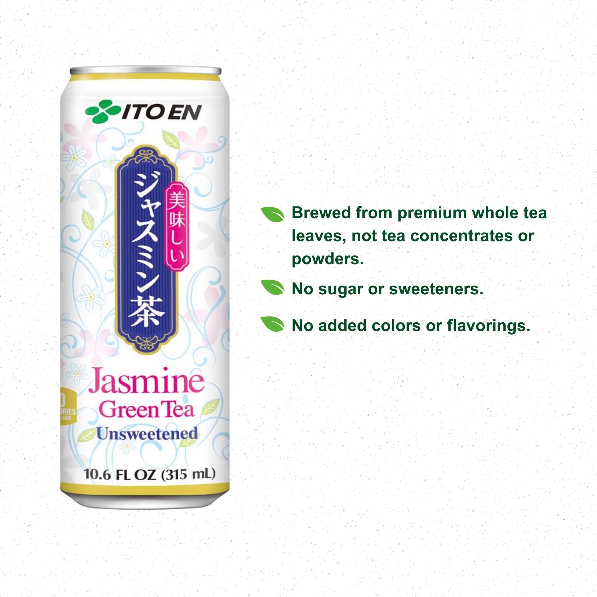 Ito En Jasmine Green Tea pack of 12 offers steady supply for daily refreshment.