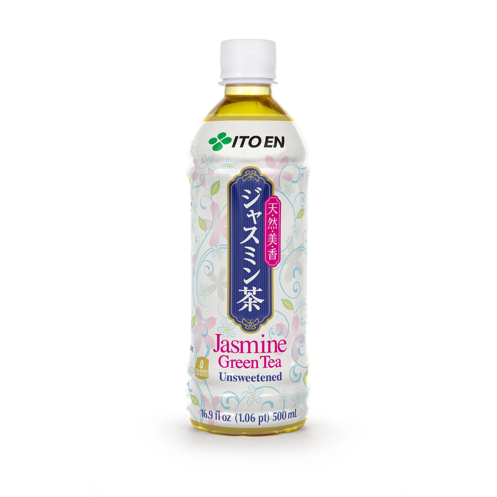 Ito En Jasmine Green Tea Unsweetened bottle offers aromatic, ready-to-drink refreshment