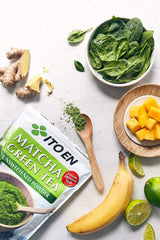 Ito En matcha powder brewed in cup for refreshing tea