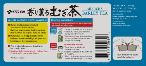 Ito En Mugicha box with tea bags ready for a comforting barley aroma