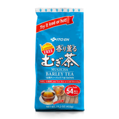 Ito En Mugicha roasted barley tea packets for quick, caffeine-free brewing