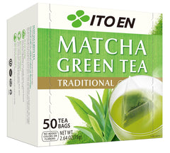 Ito En traditional matcha tea bags for hot or iced beverages