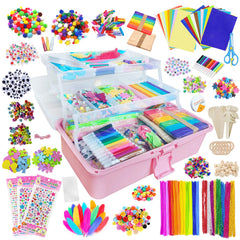 Itopstar 3000 box top view, portable art box for organized creative play.