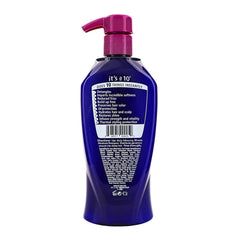 It's a 10 Haircare Miracle Daily Conditioner label highlights nourishing ingredients