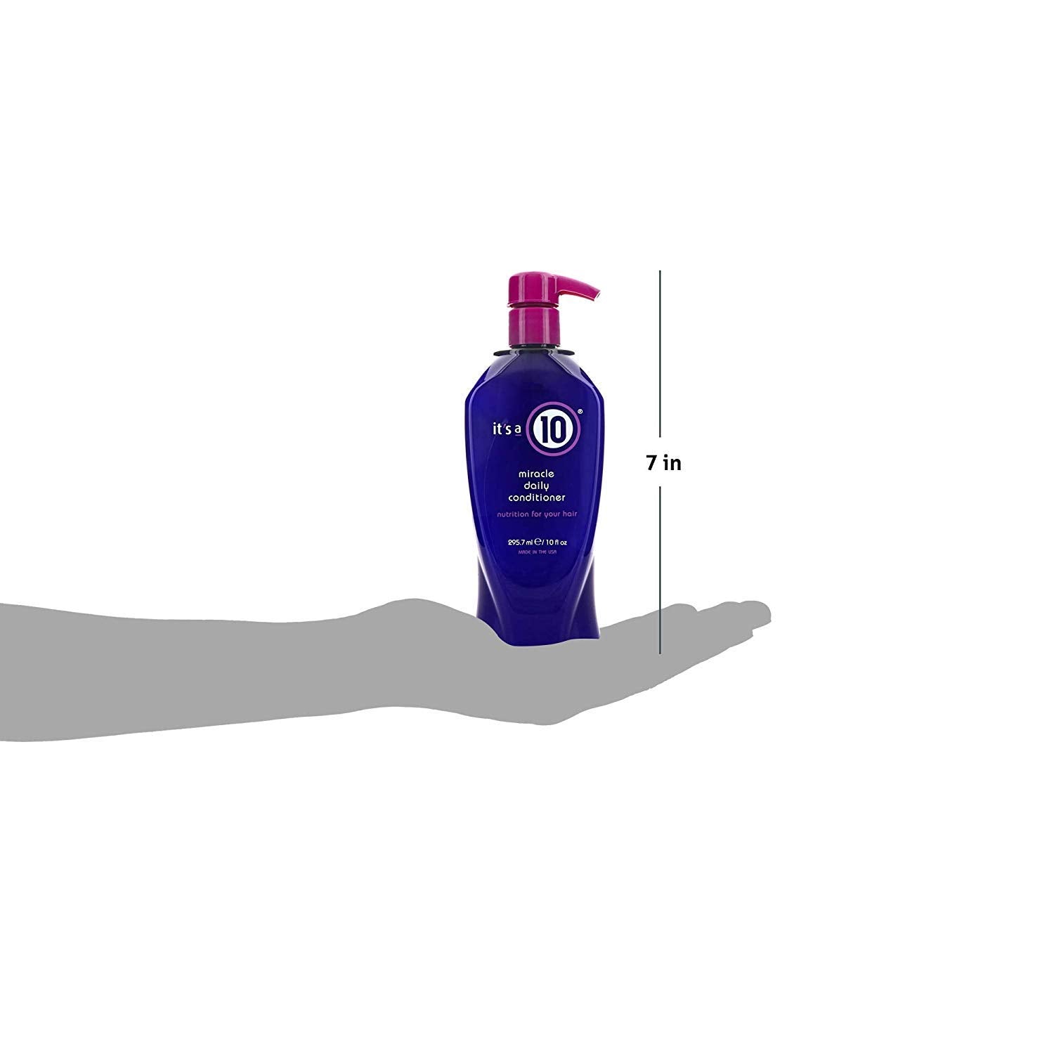 It's a 10 Haircare Miracle Daily Conditioner texture close-up reveals smooth, creamy formula