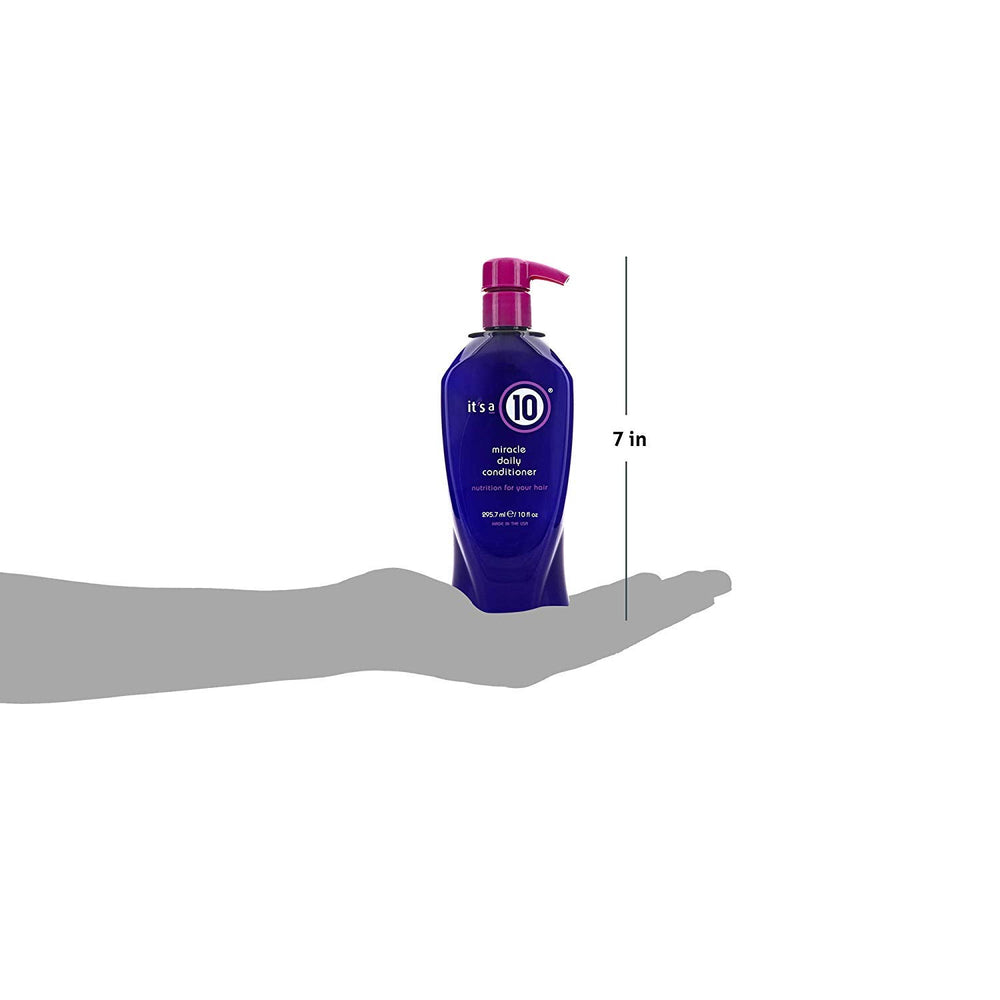 It's a 10 Haircare Miracle Daily Conditioner texture close-up reveals smooth, creamy formula