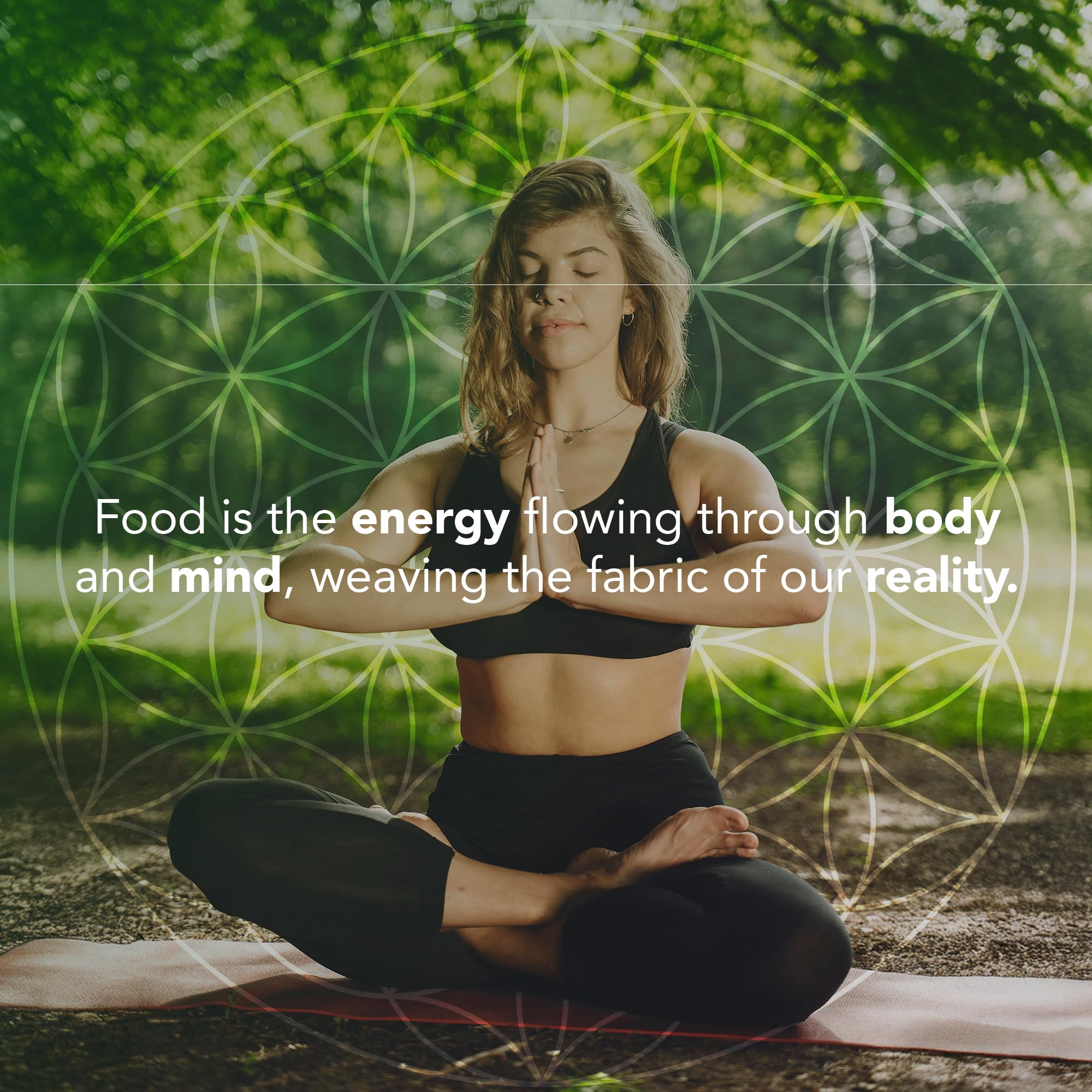 It's Good Energy non-GMO natural snack image reinforces purity and clean eating.