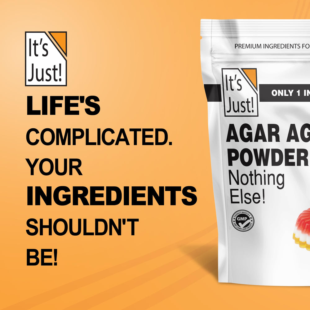 It's Just! agar powder trusted in home and professional kitchens.