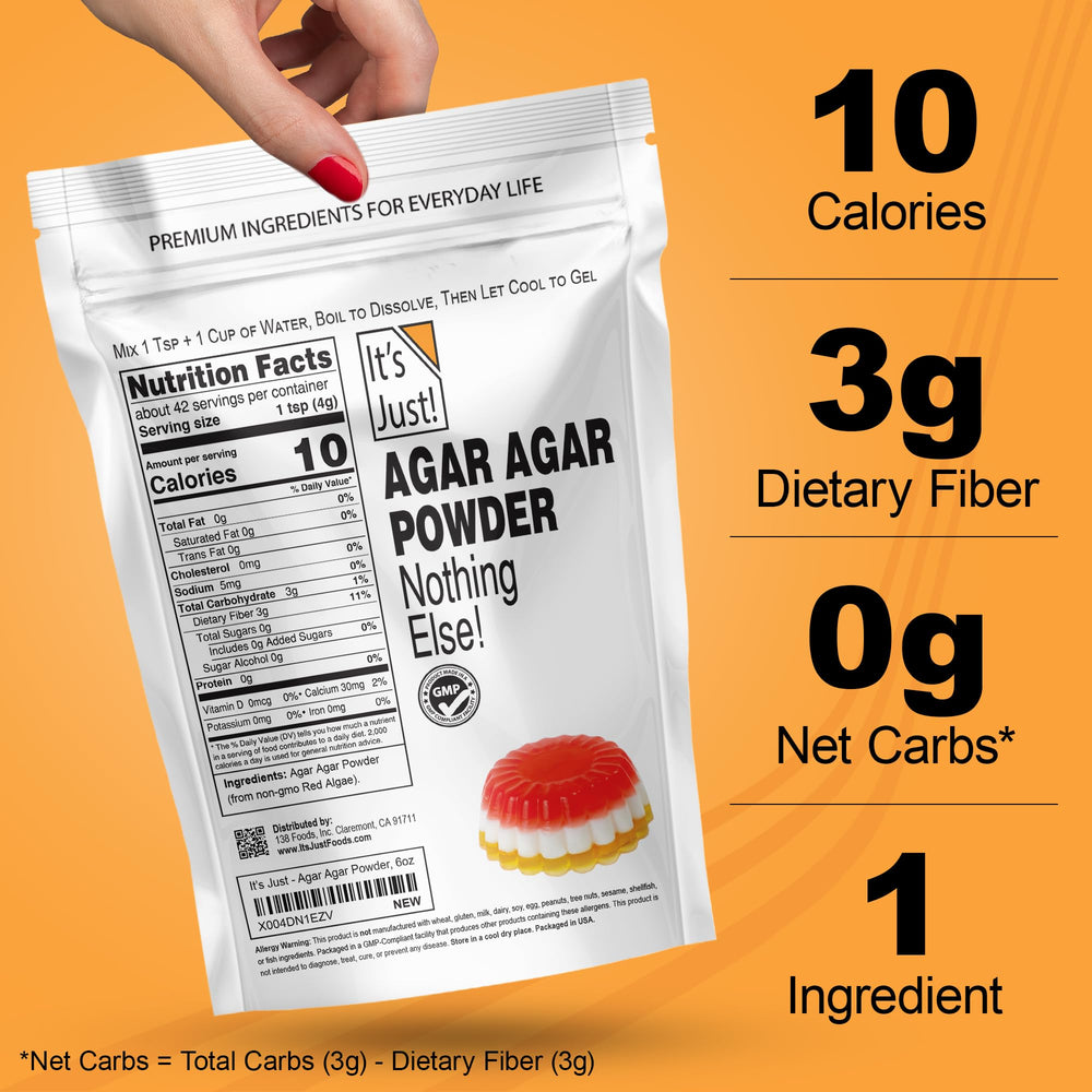 It's Just! agar powder vegan and gluten-free safety features.