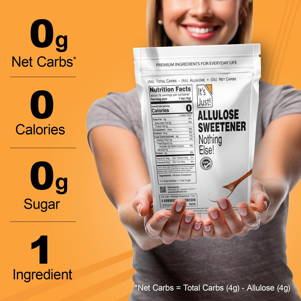 It's Just! Allulose browning and caramelization enhance cookies and desserts.