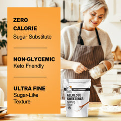 It's Just! Allulose resealable stand-up pouch supports easy daily use.