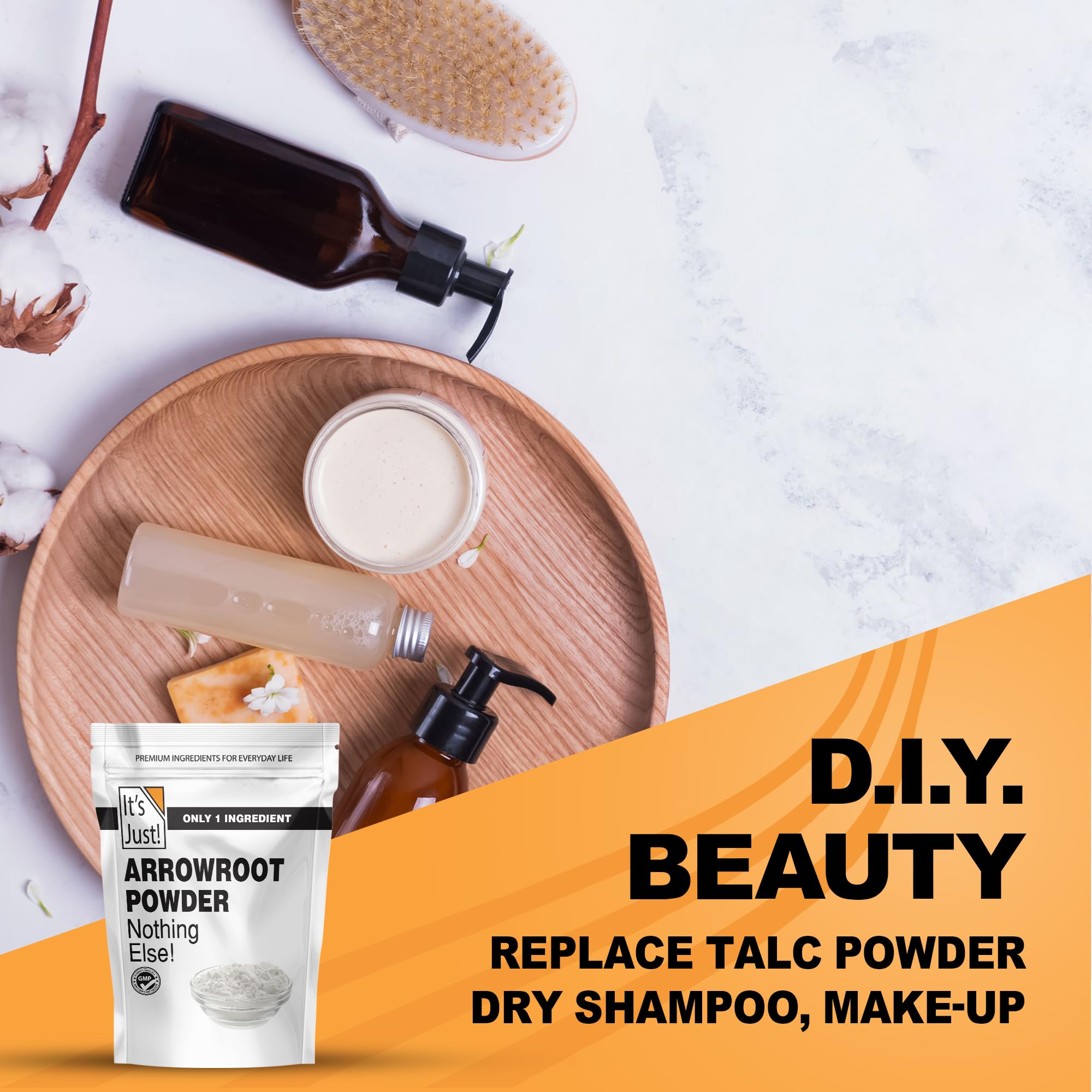 It's Just Arrowroot Powder pour action for quick thickness in sauces.