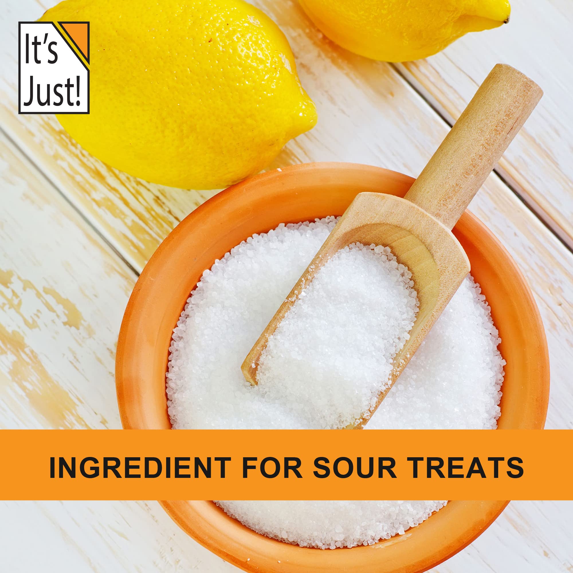 It's Just! Citric acid used in bath bombs for fizz and scent