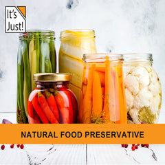 It's Just! Citric acid dissolves clear for beverages and sauces