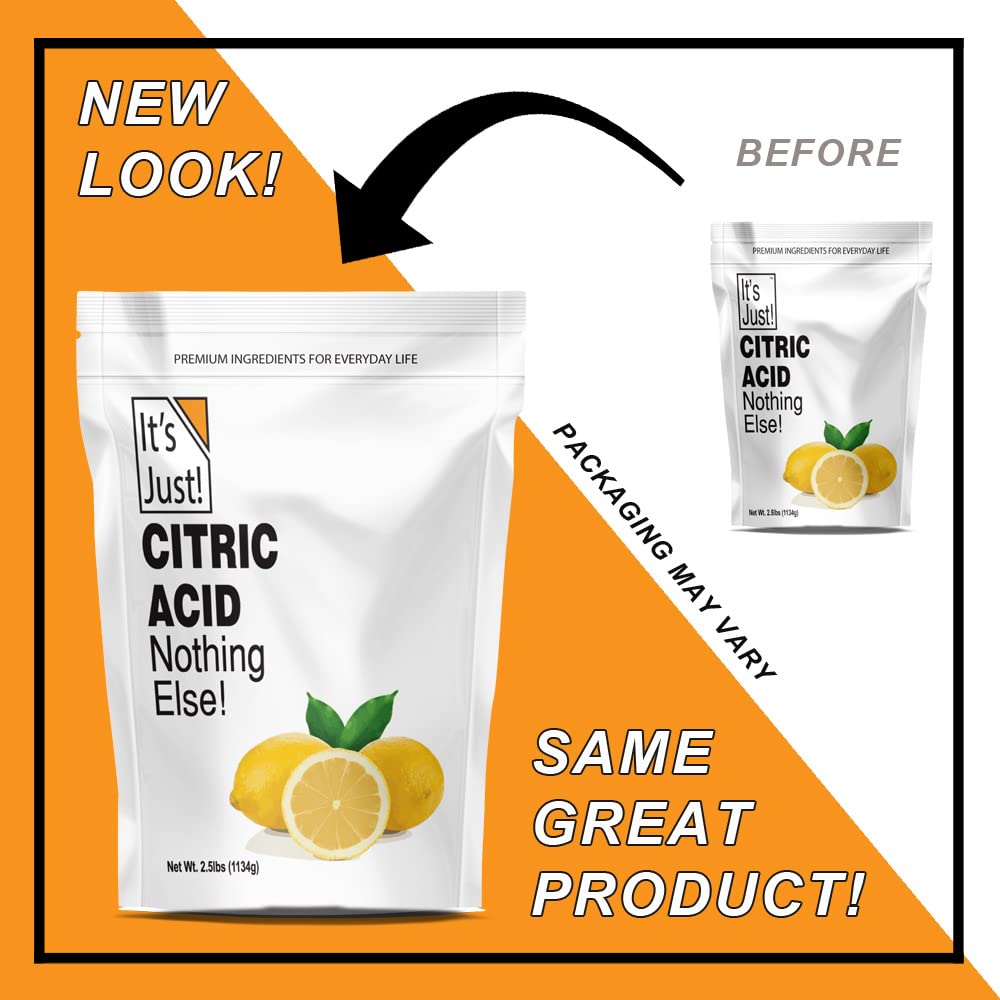 It's Just! Citric acid powder enables versatile home use and flavoring