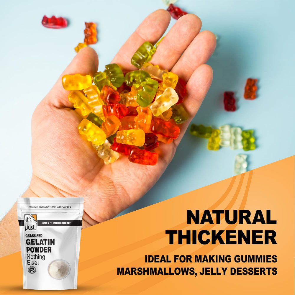 Its Just gelatin powder dissolving into a smooth gel texture.
